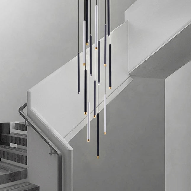 ChandelierDecor - Cylindrical Two Color LED Chandelier - Dazzling Illumination
