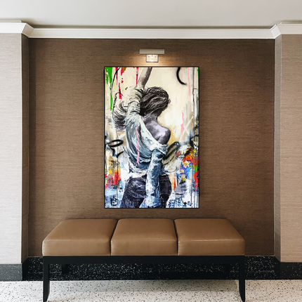 ChandelierDecor - Dancing Girl Street Canvas Wall Art - Unique Collection