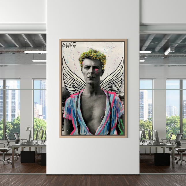 ChandelierDecor - David Bowie Angel Singer by Alec Canvas Wall Art