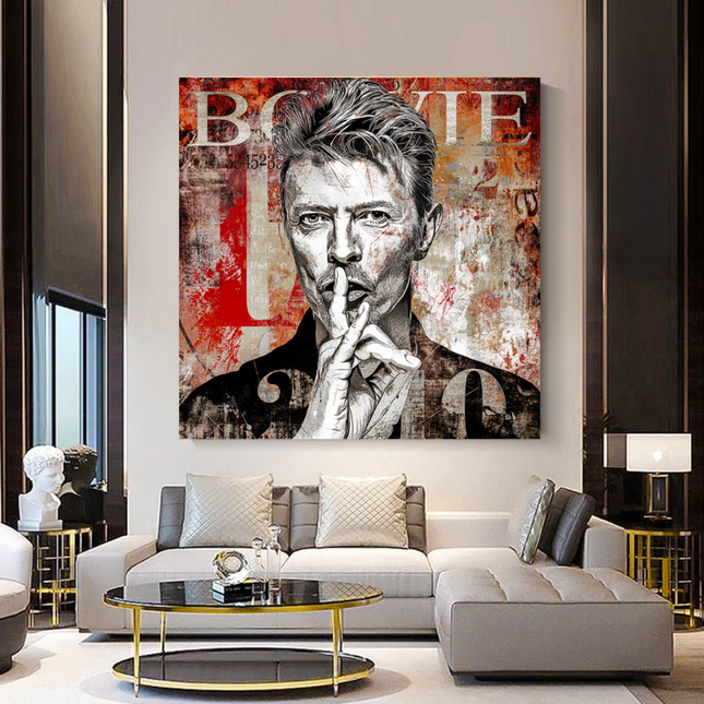 ChandelierDecor - David Bowie Singer Canvas Wall Art