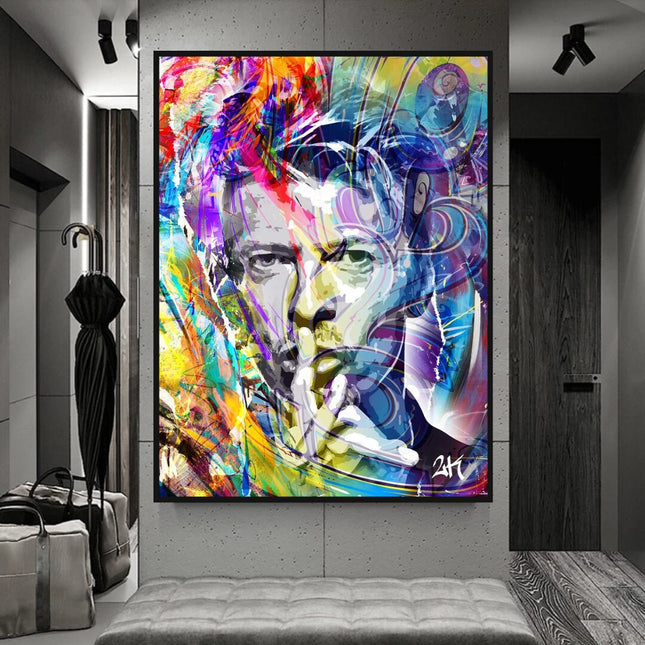 ChandelierDecor - David Bowie Singer Famous Wall Canvas Art Wall Hanging