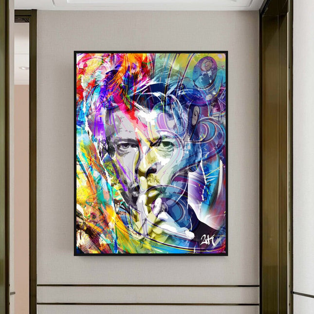 ChandelierDecor - David Bowie Singer Famous Wall Canvas Art Wall Hanging
