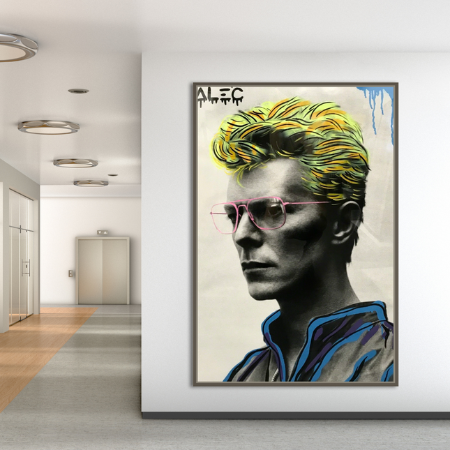 ChandelierDecor - David Bowie Singer by Alec Canvas Wall Art