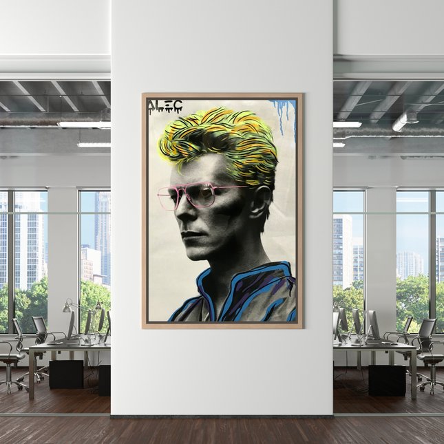 ChandelierDecor - David Bowie Singer by Alec Canvas Wall Art
