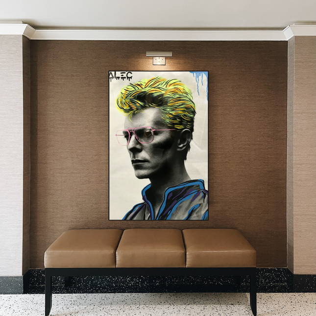 ChandelierDecor - David Bowie Singer by Alec Canvas Wall Art