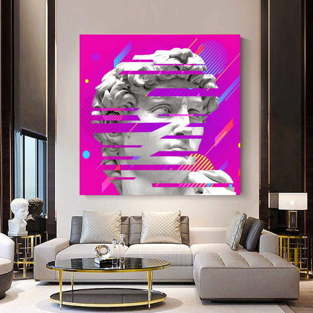 ChandelierDecor - David Sculpture Canvas Wall Art