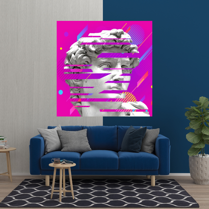 ChandelierDecor - David Sculpture Canvas Wall Art