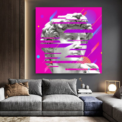 ChandelierDecor - David Sculpture Canvas Wall Art