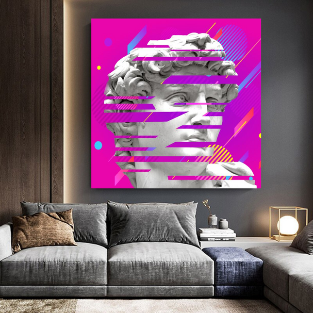 ChandelierDecor - David Sculpture Canvas Wall Art