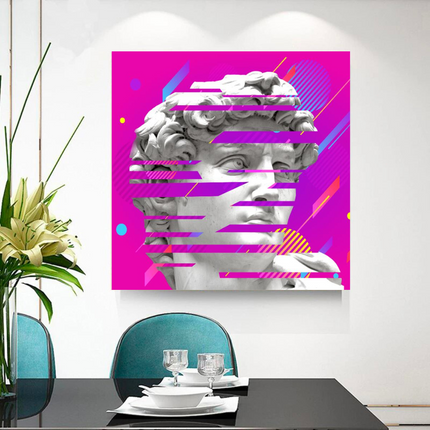 ChandelierDecor - David Sculpture Canvas Wall Art