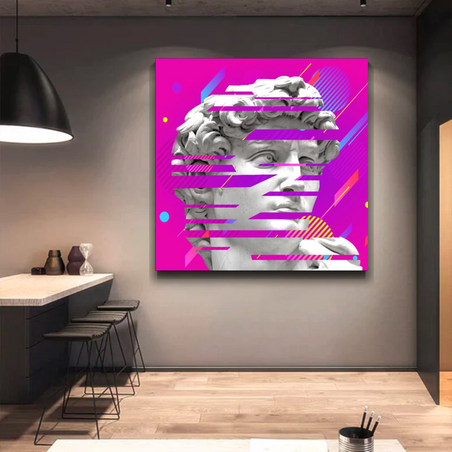 ChandelierDecor - David Sculpture Canvas Wall Art