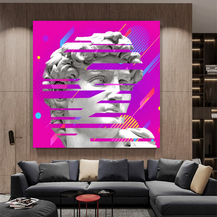 ChandelierDecor - David Sculpture Canvas Wall Art