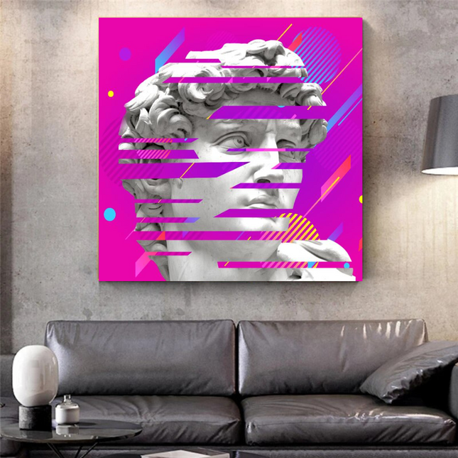 ChandelierDecor - David Sculpture Canvas Wall Art