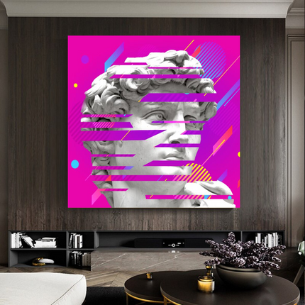 ChandelierDecor - David Sculpture Canvas Wall Art