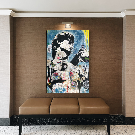 ChandelierDecor - David Sculpture Graffiti Canvas Wall Art