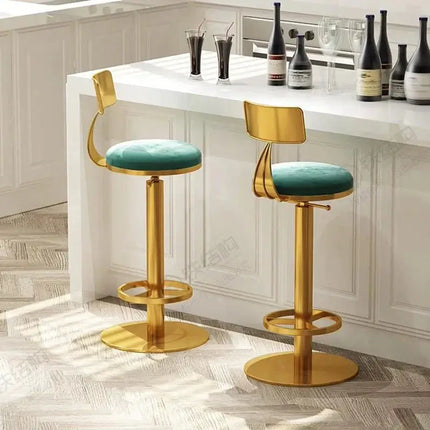 Designer Throne Gold Counter Chair Bar Stool-Bar Stools