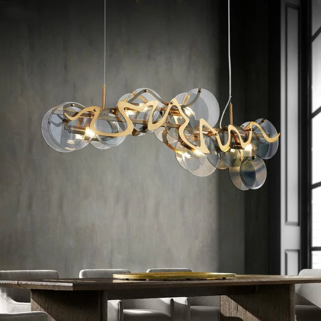 ChandelierDecor - Designer Glass Chandelier: Elevate Your Space