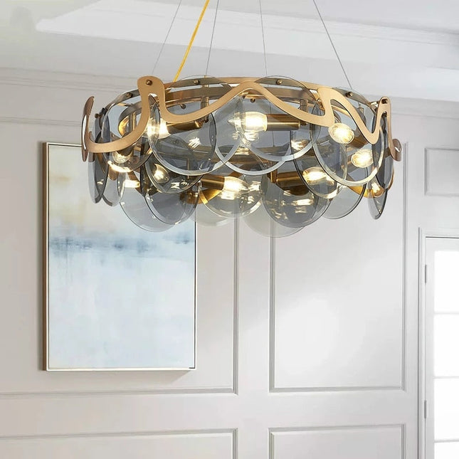 ChandelierDecor - Designer Glass Chandelier: Elevate Your Space