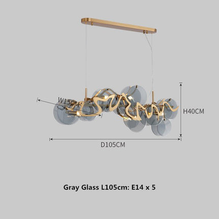 ChandelierDecor - Designer Glass Chandelier: Elevate Your Space