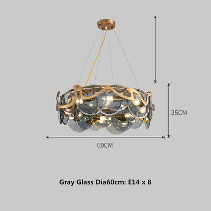 ChandelierDecor - Designer Glass Chandelier: Elevate Your Space