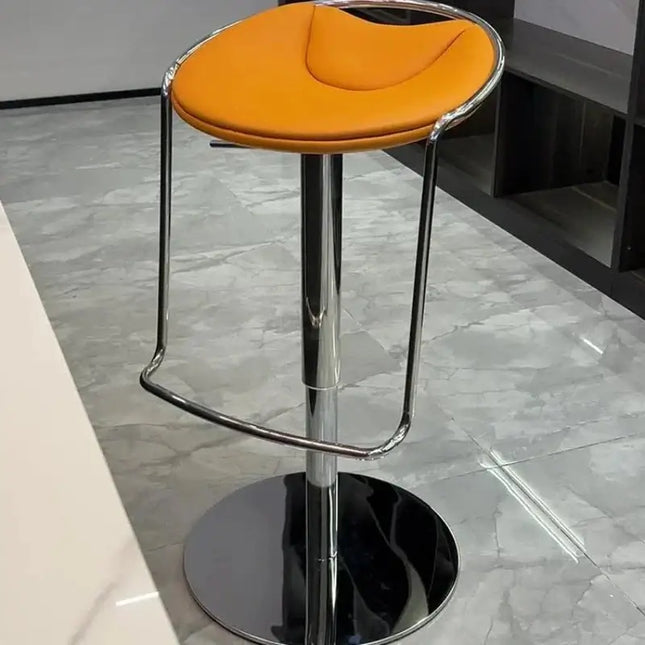 ChandelierDecor - Designer Leather Bar Stool – Swivel, Adjustable