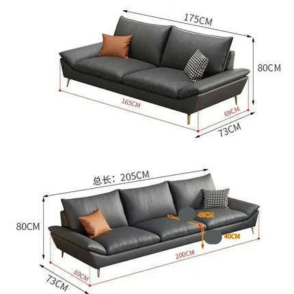 Faux Leather Designer Plaza Sofa Set-Sofa Set