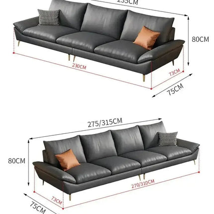 Faux Leather Designer Plaza Sofa Set-Sofa Set