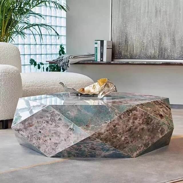 Marble Diamond Designer Coffee Table-Coffee Table