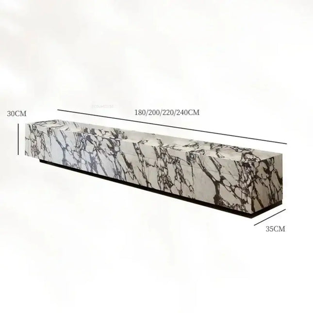 Designer Marble Pattern TV Stands for Living Room-TV Stands