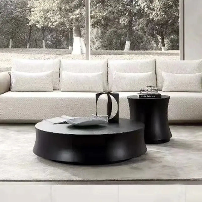 Designer Resin Fiber Wood Electroplated Coffee Table-Coffee Table