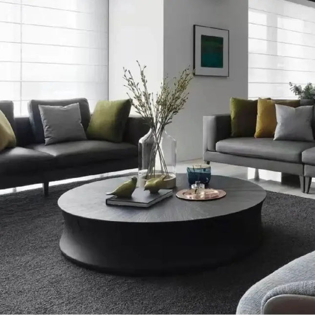 Designer Resin Fiber Wood Electroplated Coffee Table-Coffee Table