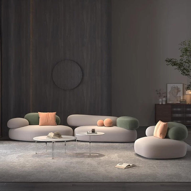 Cloud Puff Designer Sofa Set: Show-Stopping Furniture-Sofa Set