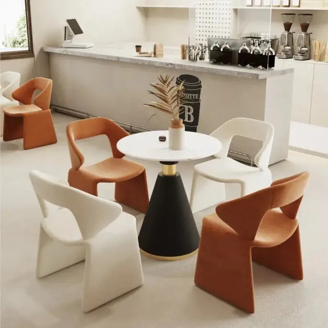 Designer Velvet Dining Chair-Dining Chairs