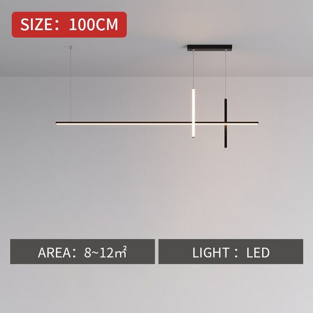 ChandelierDecor - Dining Room Chandelier LED - Minimalist Strip Designer Lamp