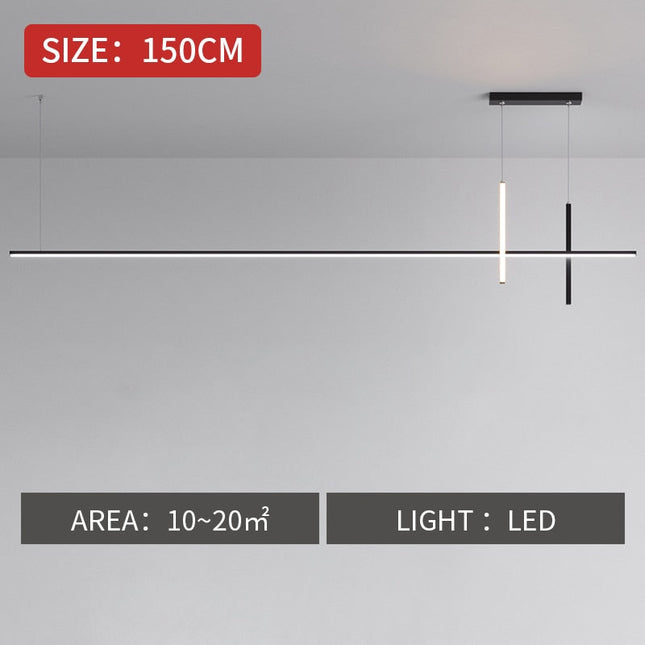 ChandelierDecor - Dining Room Chandelier LED - Minimalist Strip Designer Lamp