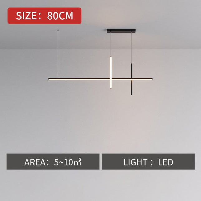 ChandelierDecor - Dining Room Chandelier LED - Minimalist Strip Designer Lamp