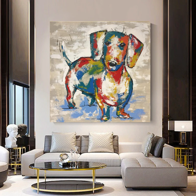 ChandelierDecor - Dog Canvas Wall Art