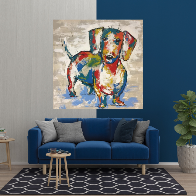 ChandelierDecor - Dog Canvas Wall Art