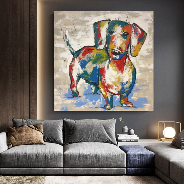 ChandelierDecor - Dog Canvas Wall Art