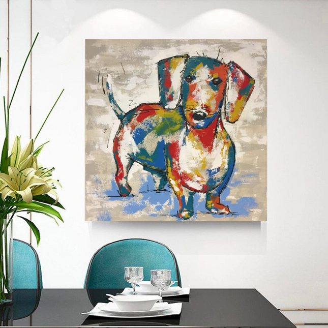 ChandelierDecor - Dog Canvas Wall Art