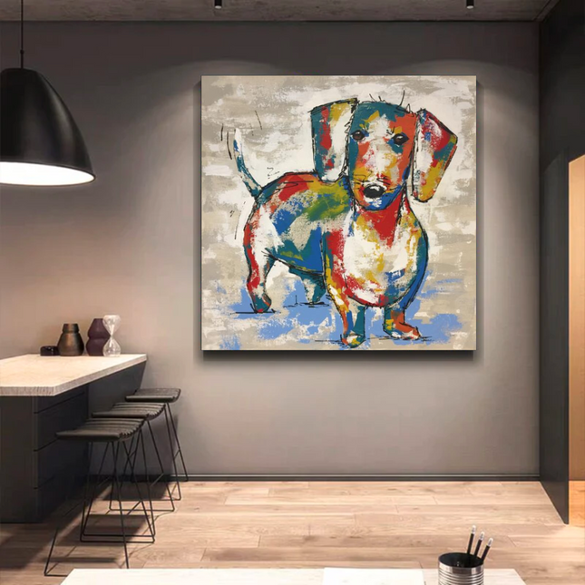 ChandelierDecor - Dog Canvas Wall Art