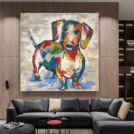 ChandelierDecor - Dog Canvas Wall Art