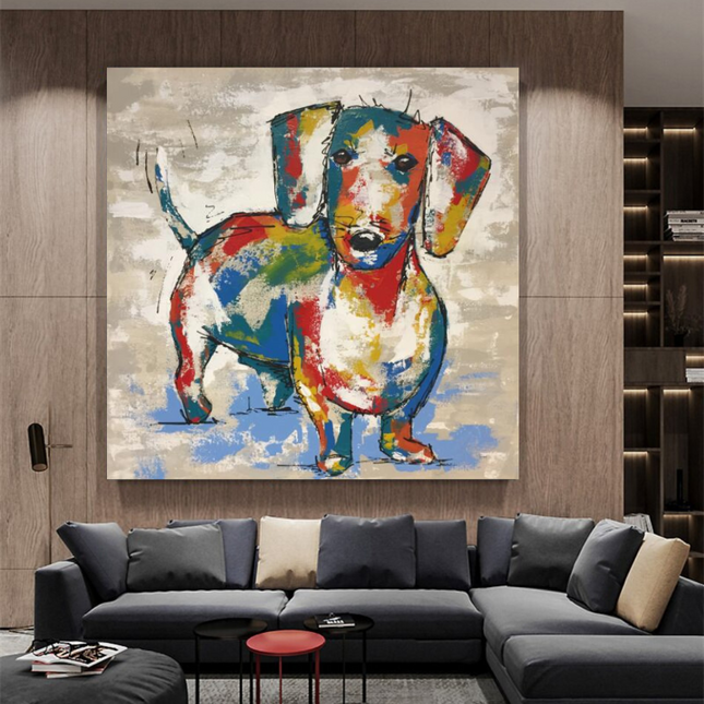 ChandelierDecor - Dog Canvas Wall Art