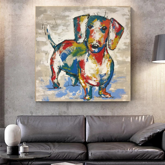 ChandelierDecor - Dog Canvas Wall Art