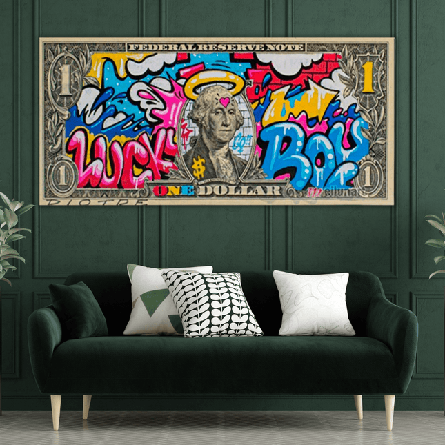ChandelierDecor - Dollar Bill Wall Art: Exquisite Decor for Modern Spaces
