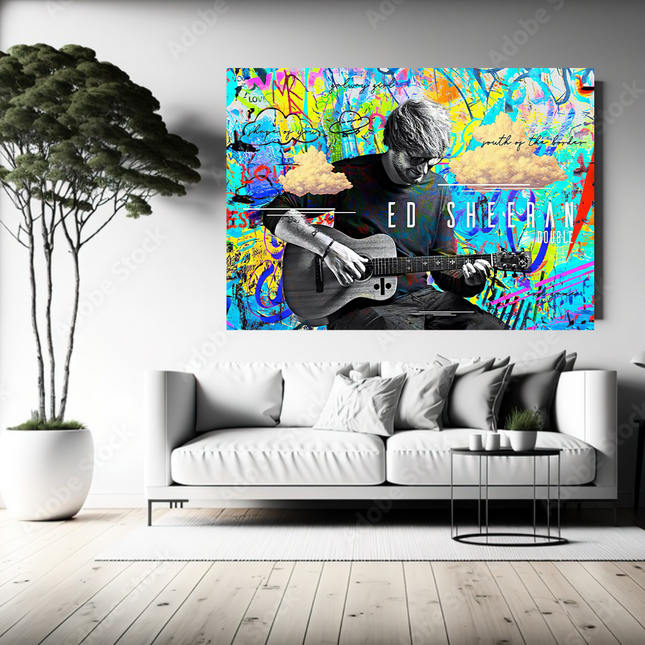 ChandelierDecor - Ed Sheeran Singer Canvas Wall Art for Home Living and Office