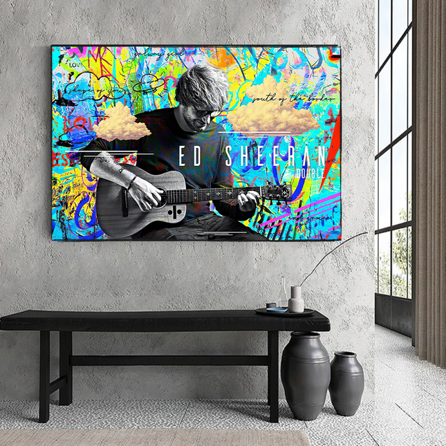 ChandelierDecor - Ed Sheeran Singer Canvas Wall Art for Home Living and Office