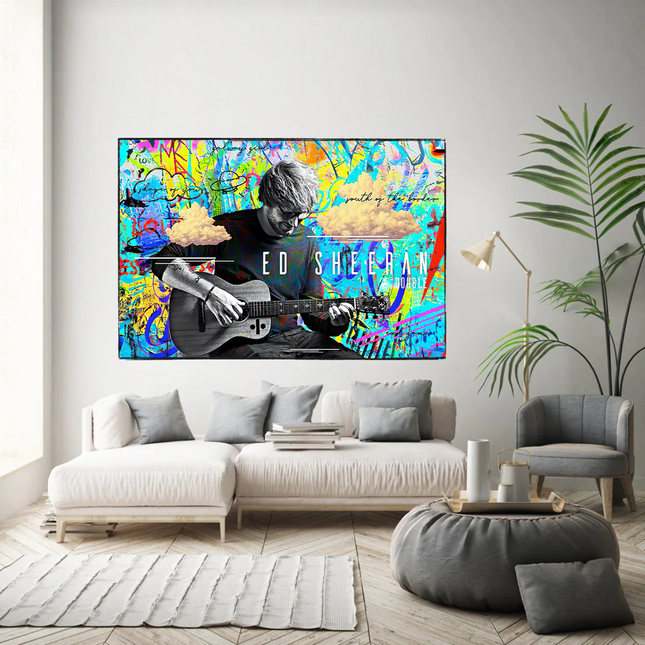 ChandelierDecor - Ed Sheeran Singer Canvas Wall Art for Home Living and Office