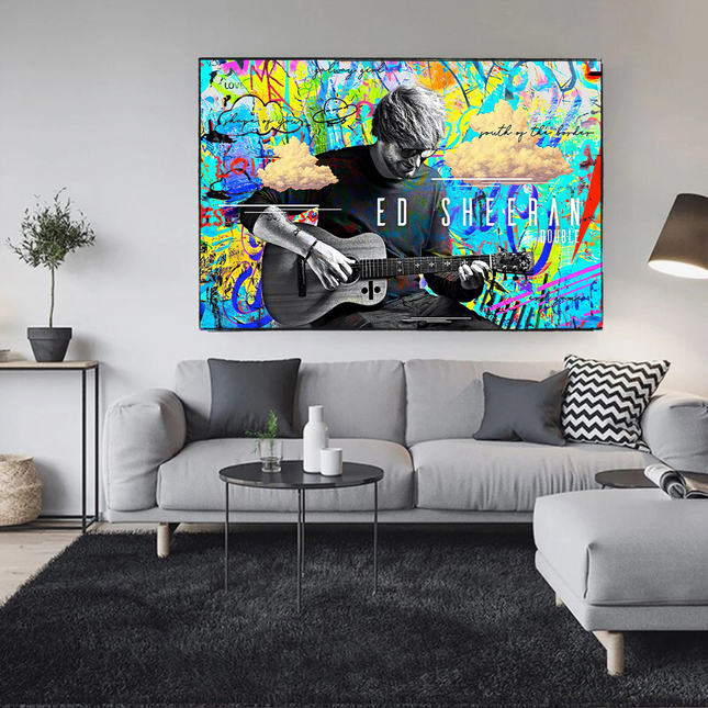 ChandelierDecor - Ed Sheeran Singer Canvas Wall Art for Home Living and Office