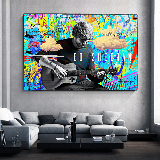 ChandelierDecor - Ed Sheeran Singer Canvas Wall Art for Home Living and Office
